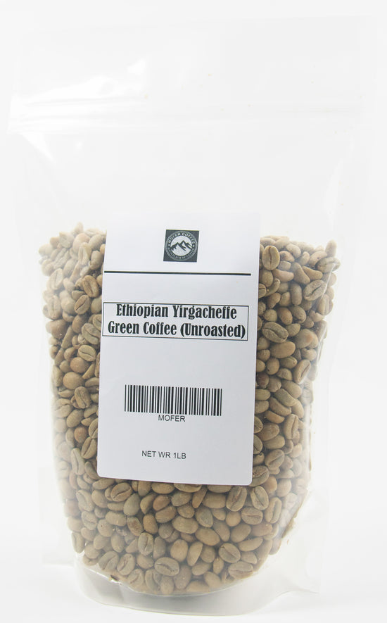 Ethiopian Yirgacheffe Green Coffee (Unroasted)